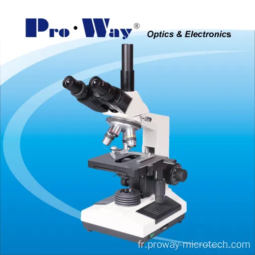 Microscope biologique binoculaire coulissant 40x-1000X LED